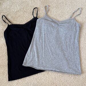 Victoria's Secret Black and Gray Camisole Set